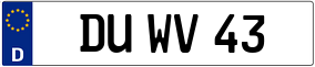 Truck License Plate